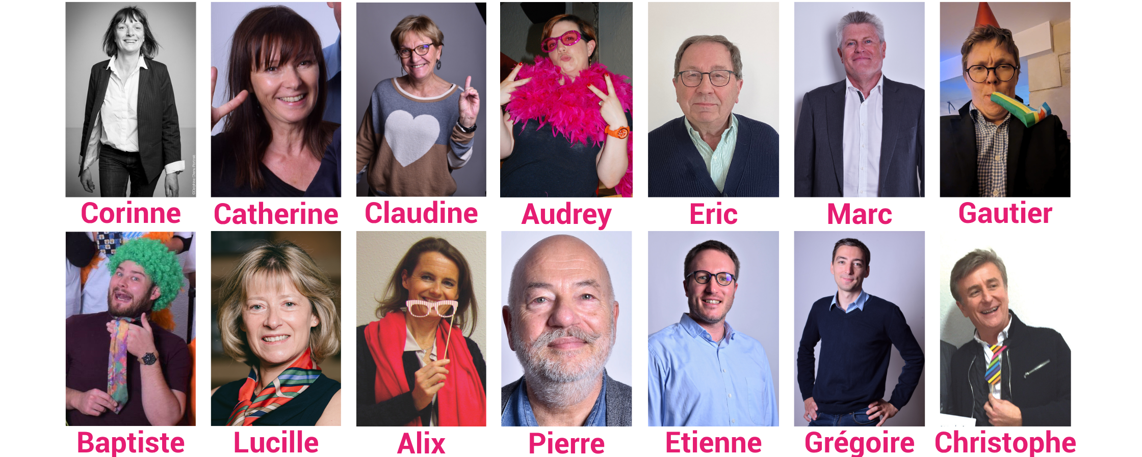 Photo d'un groupe enlacé