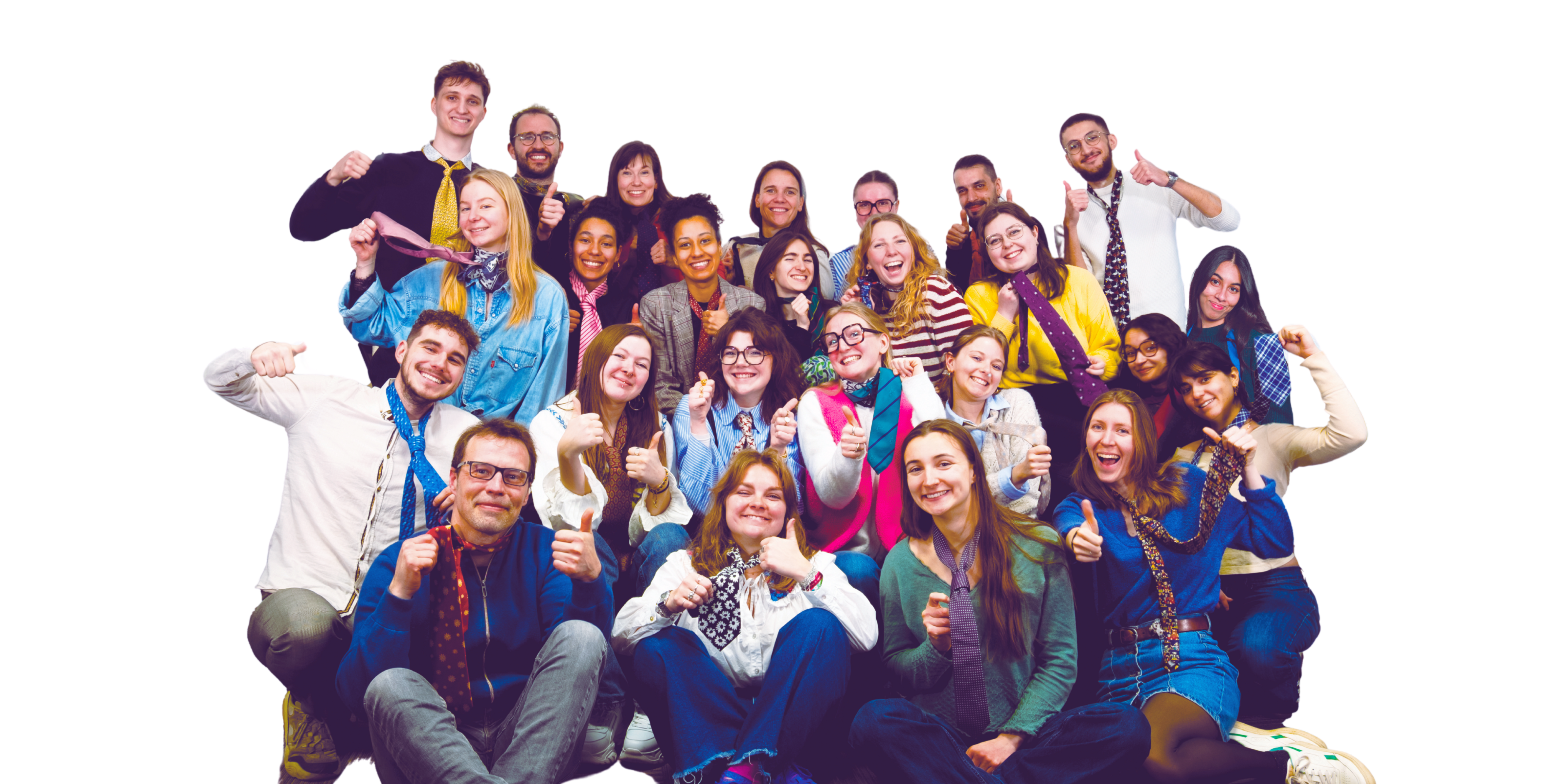 Photo de groupe de l'équipe au bureau