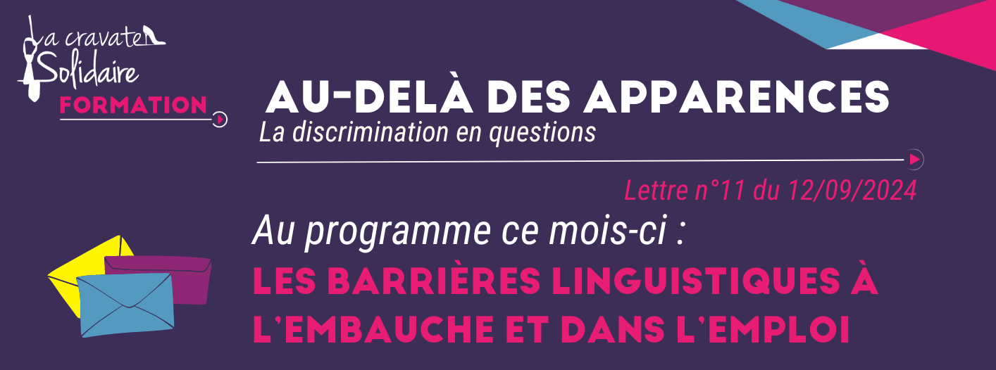 Lettre de veille de septembre 2024 : Les barrières linguistiques à l'embauche et dans l'emploi